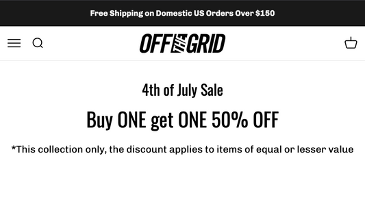 Off The Grid Surplus 4th of July Sale