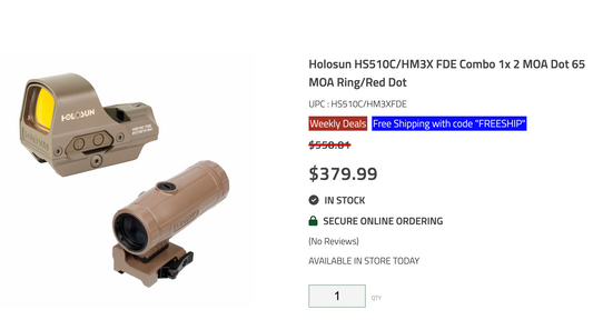 Shooter's Choice Holosun Combo Deal