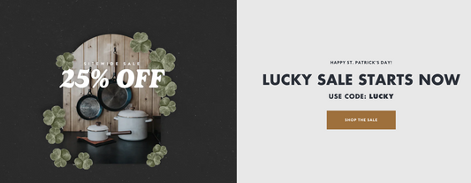 Barebones St. Patricks Day Sale - 25% off site-wide