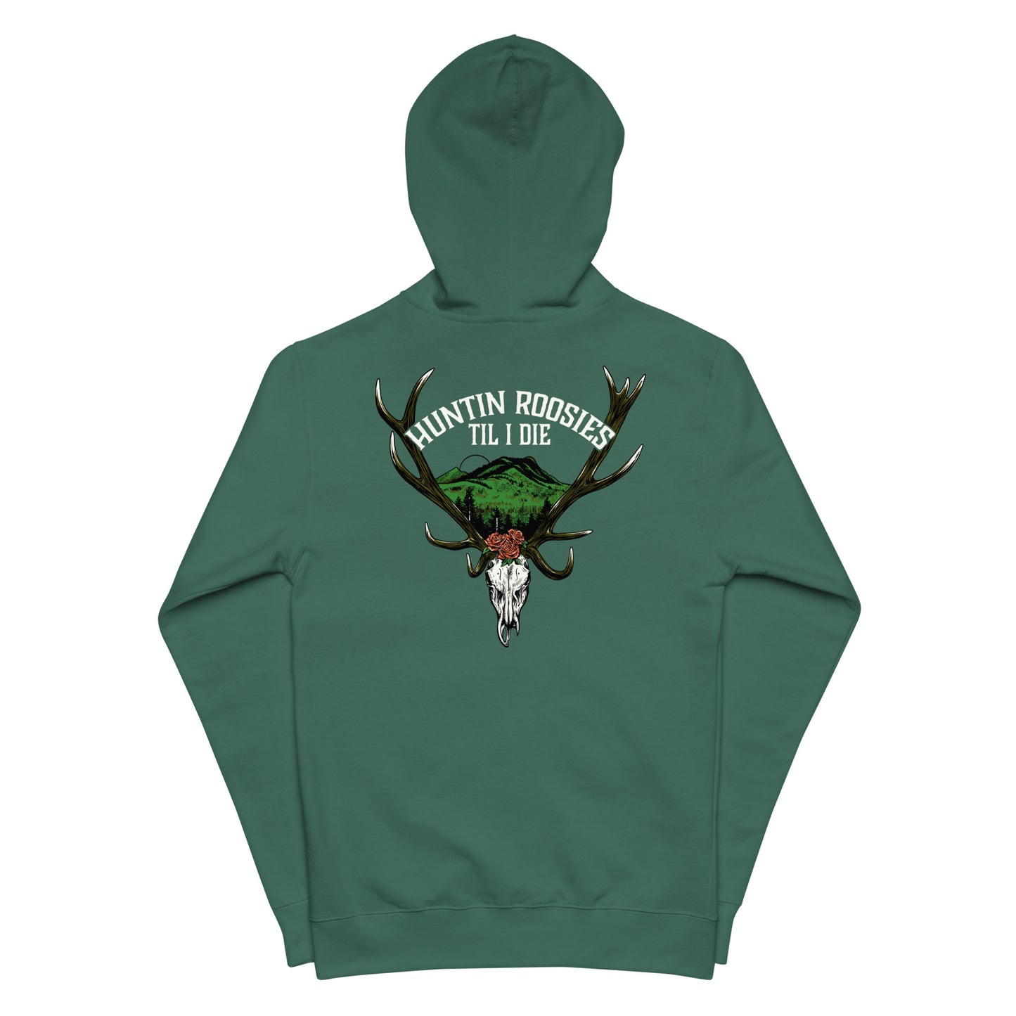 Unisex Hunting Roosies Til I Die Zip Hoodie