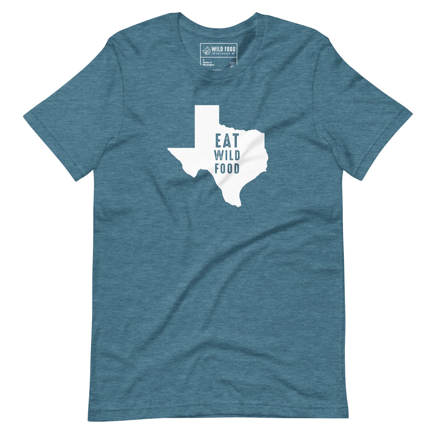Unisex White Texas Eat Wild Food Tee