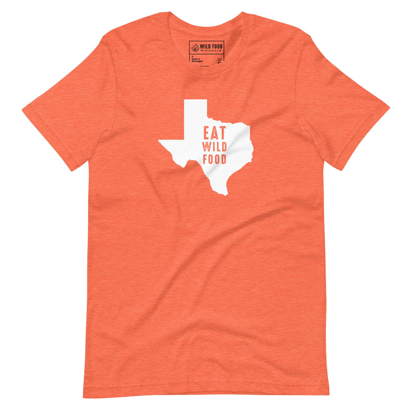 Unisex White Texas Eat Wild Food Tee