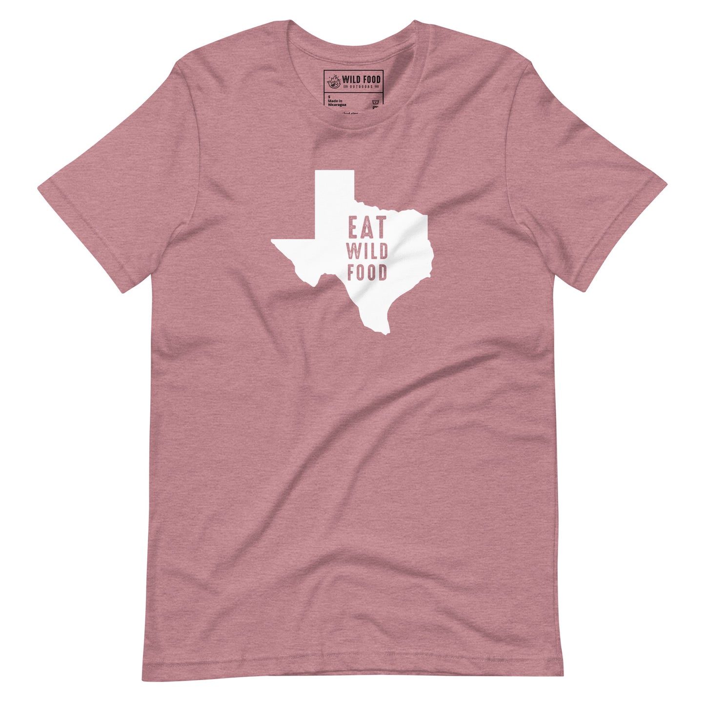 Unisex White Texas Eat Wild Food Tee