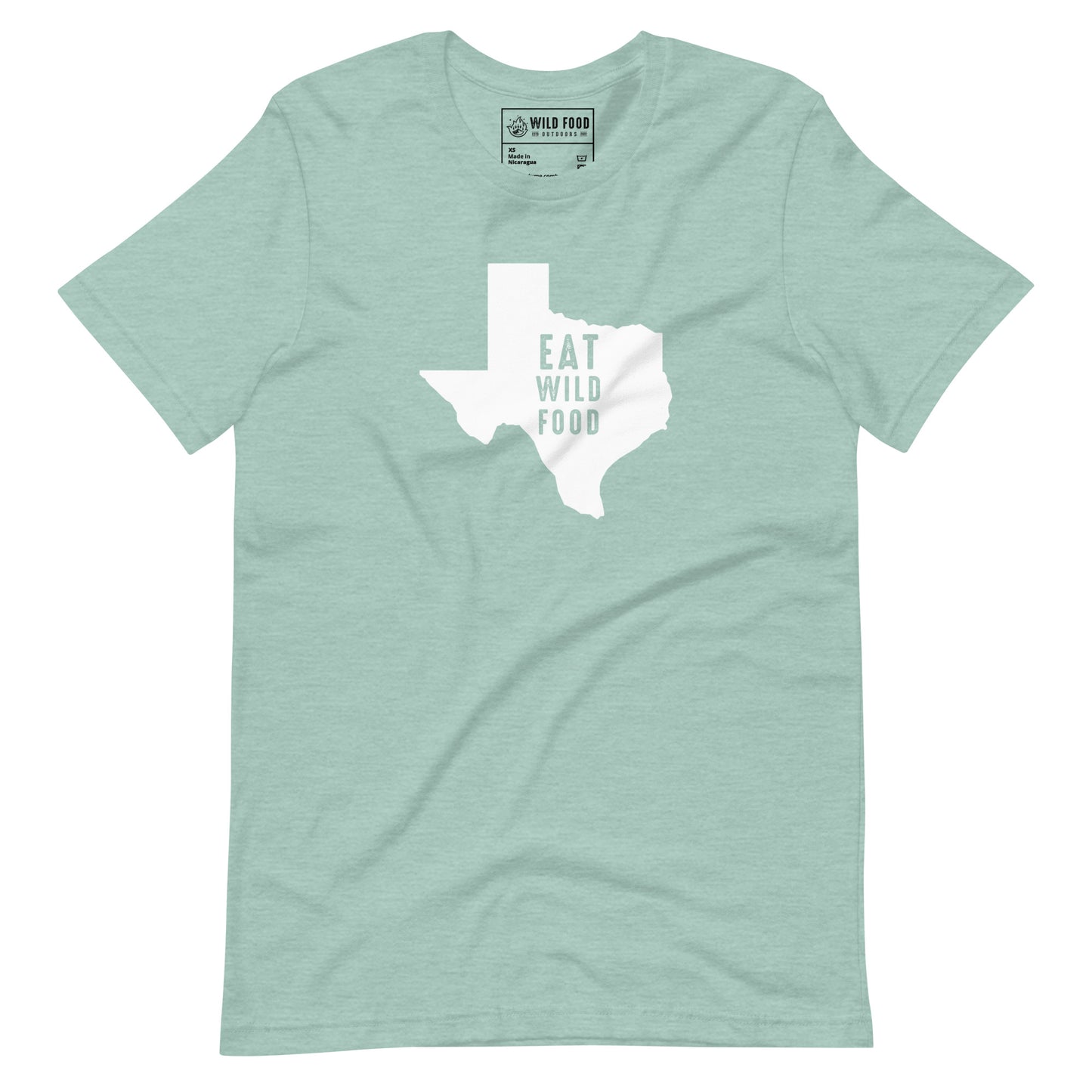 Unisex White Texas Eat Wild Food Tee