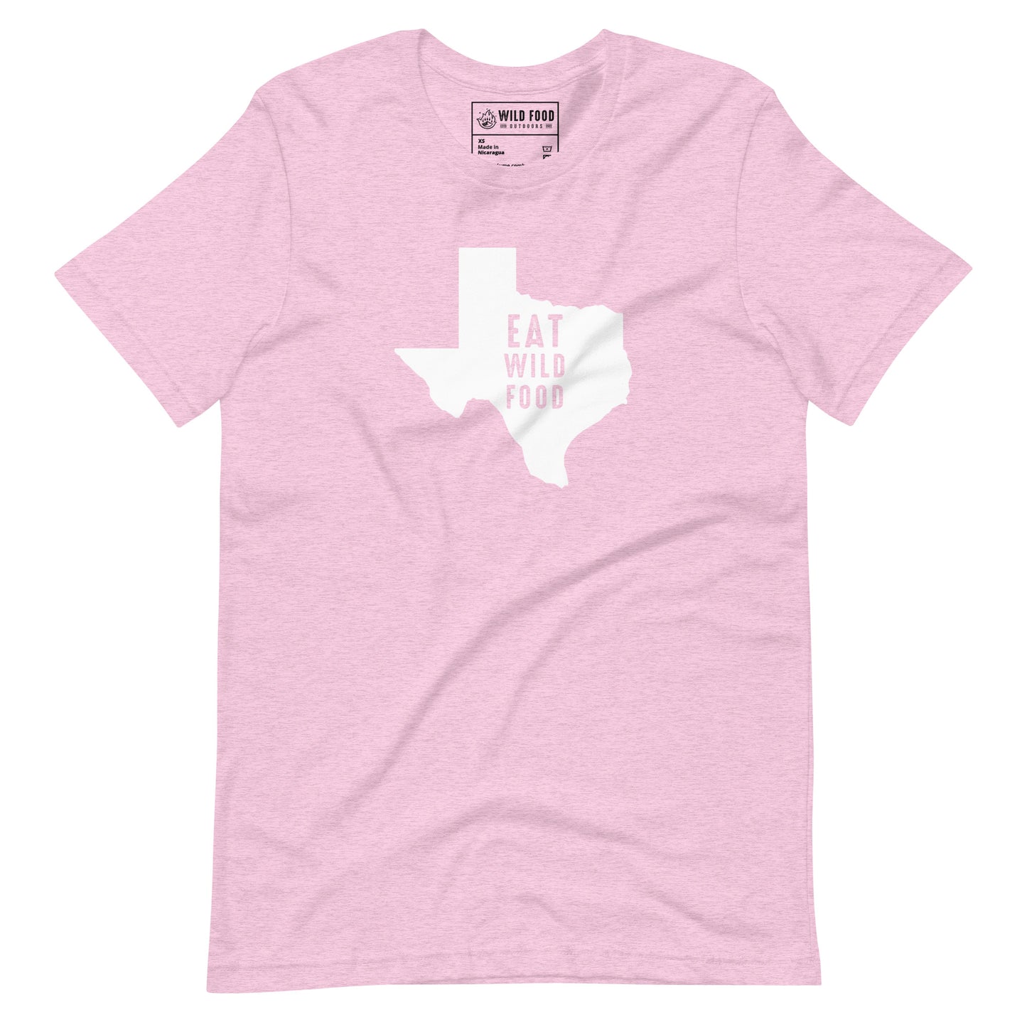 Unisex White Texas Eat Wild Food Tee