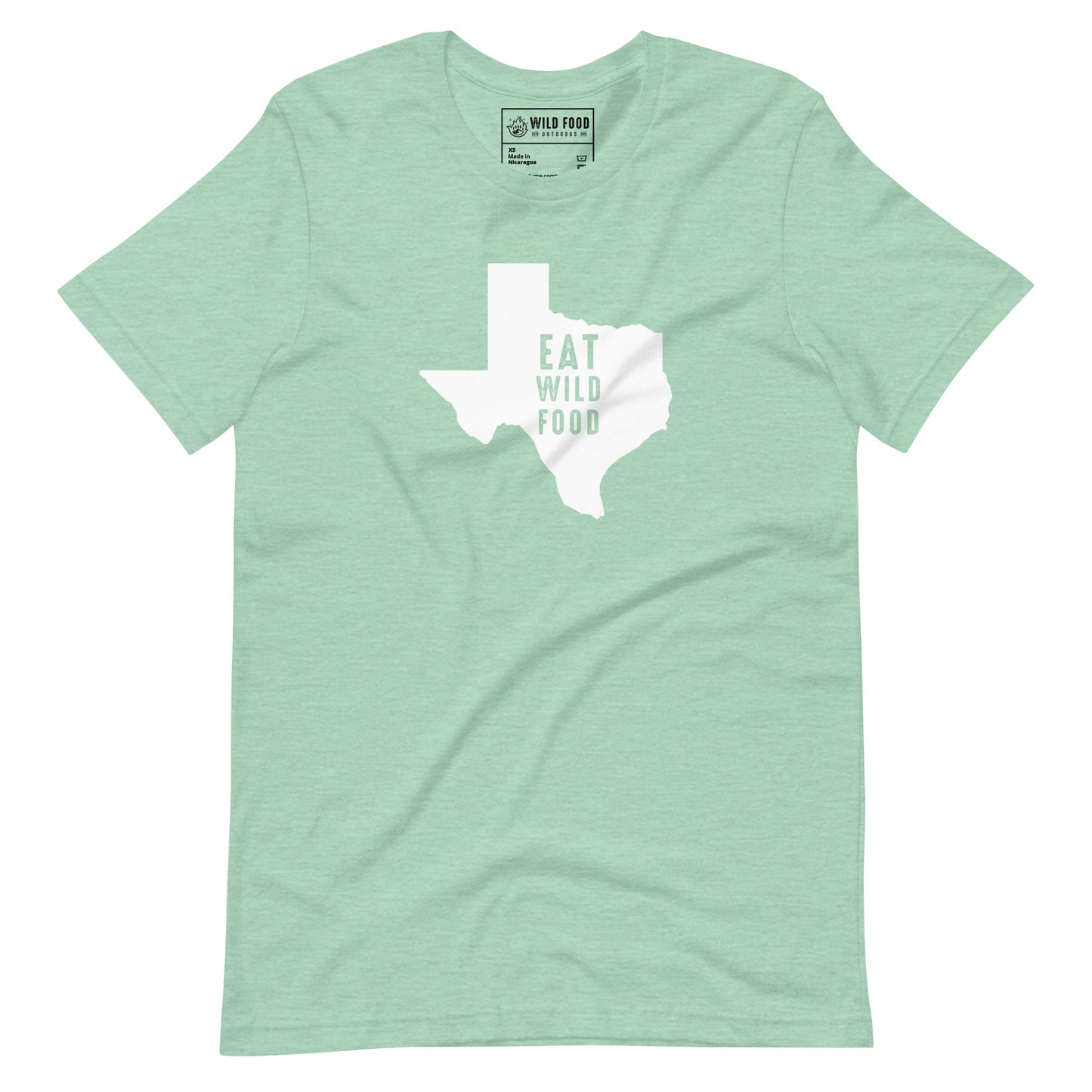 Unisex White Texas Eat Wild Food Tee