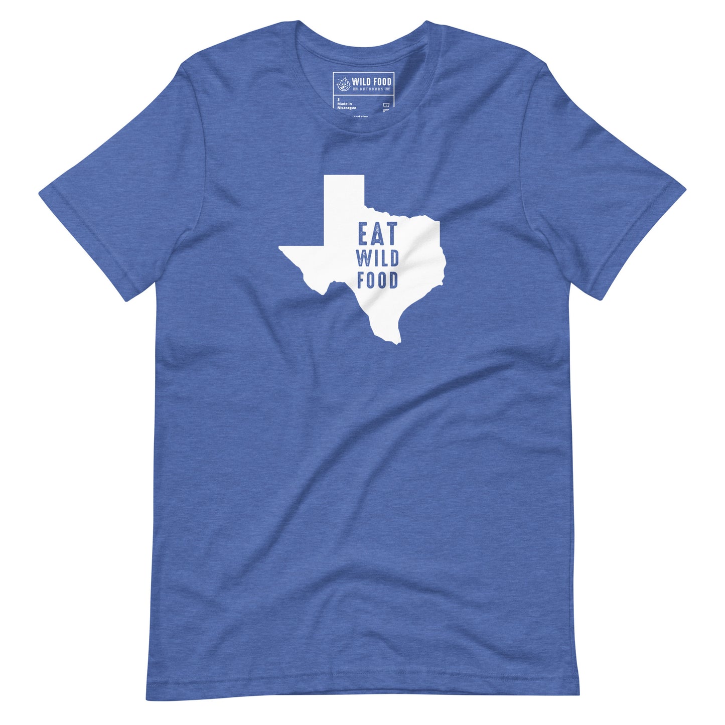 Unisex White Texas Eat Wild Food Tee