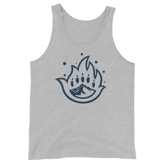 Unisex Blue Logo Mark Tank Top