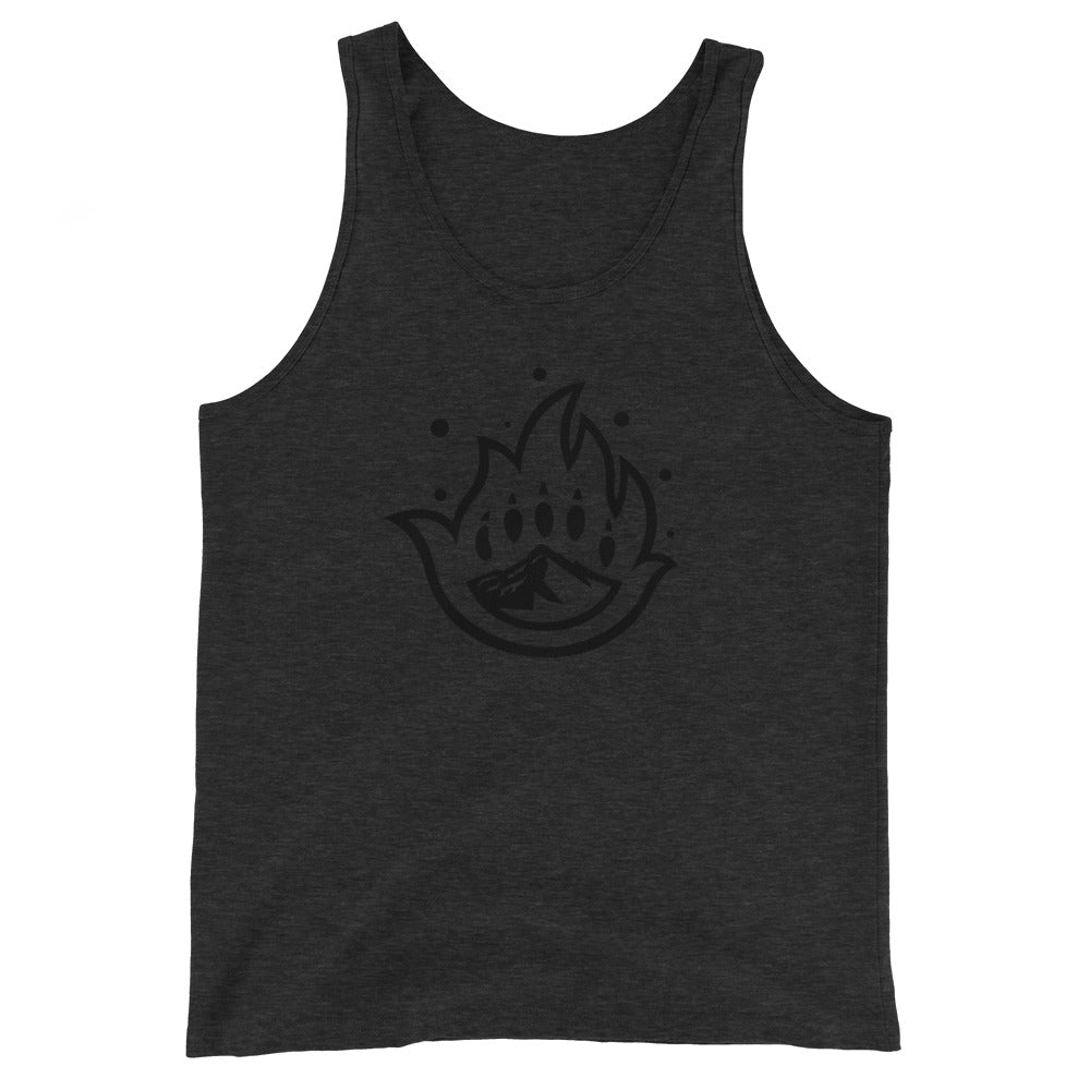 Unisex Black Logo Mark Tank Top