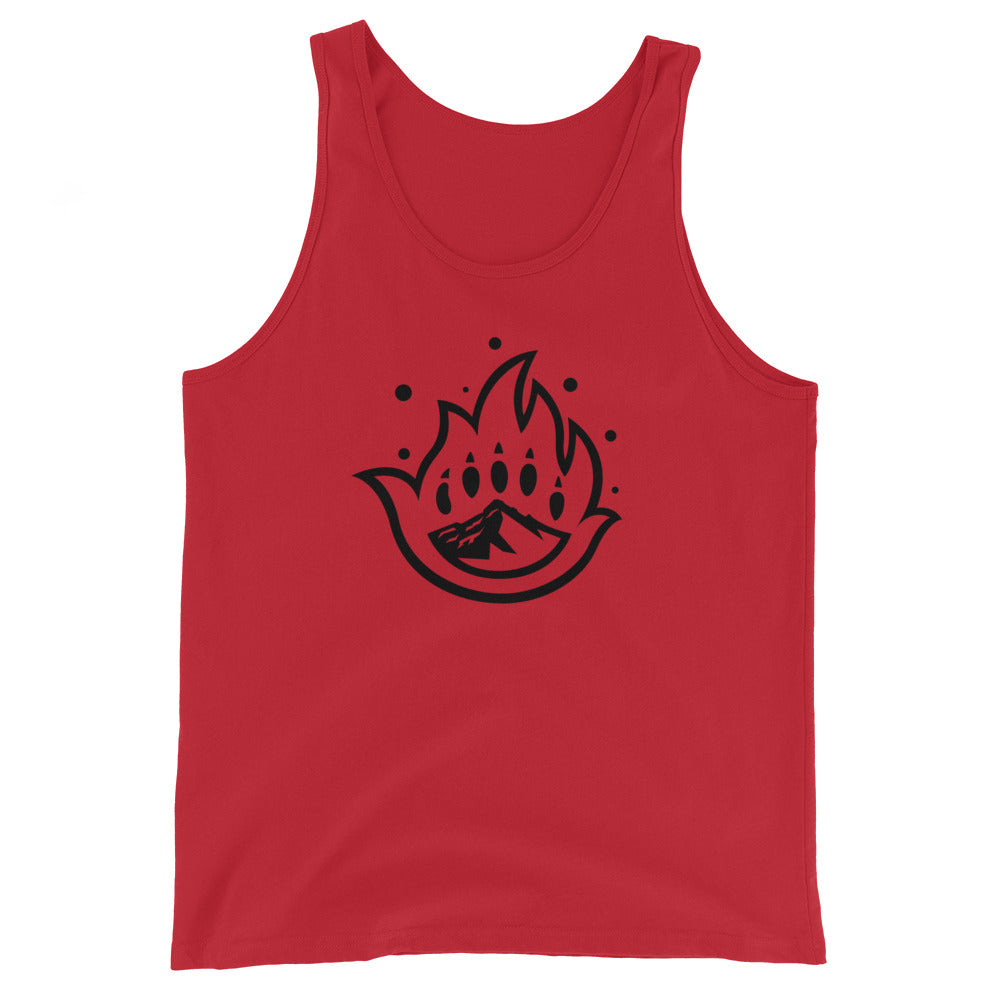 Unisex Black Logo Mark Tank Top