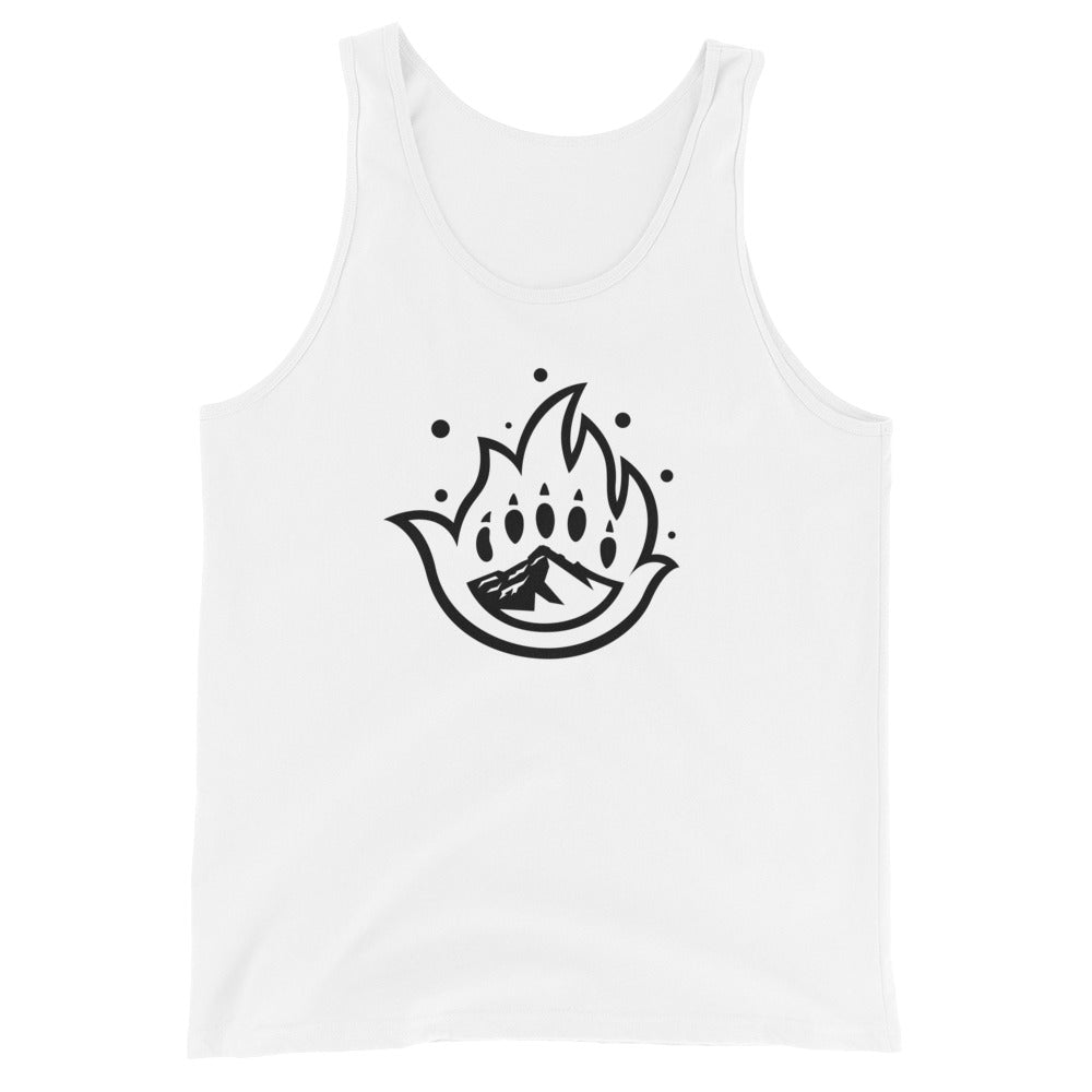 Unisex Black Logo Mark Tank Top