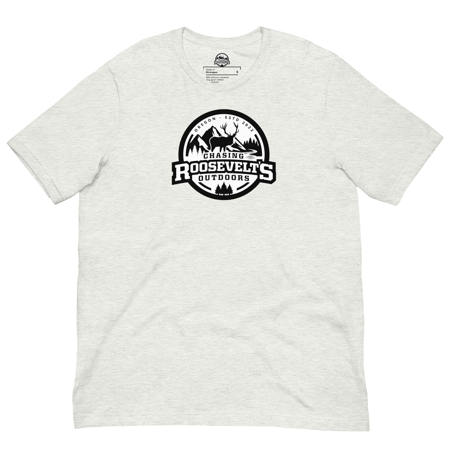 Chasing Roosevelts Outdoors B&W Logo Tee