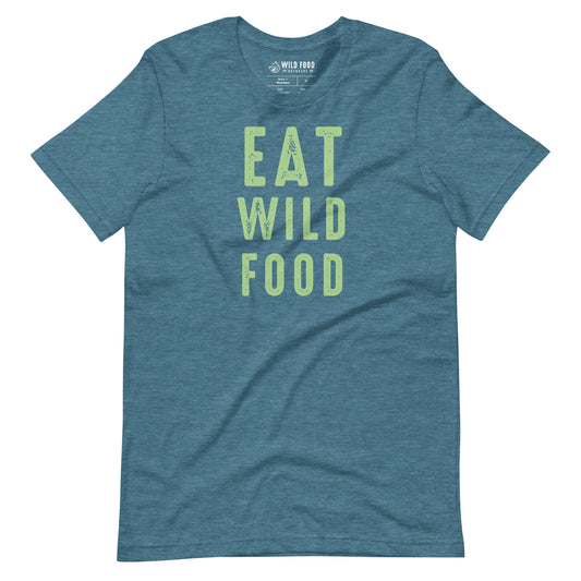 Unisex Mint EAT WILD FOOD Tee