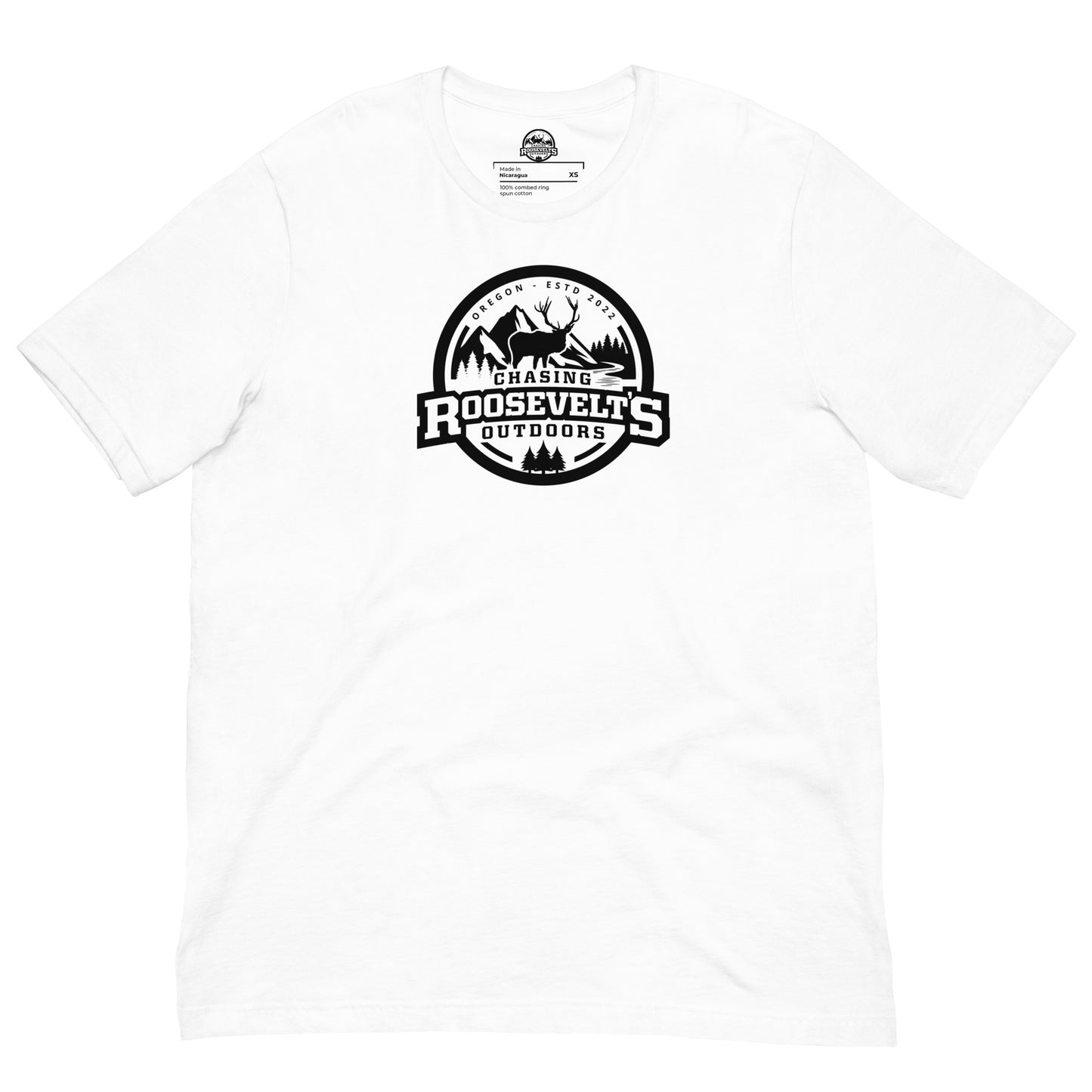 Chasing Roosevelts Outdoors B&W Logo Tee