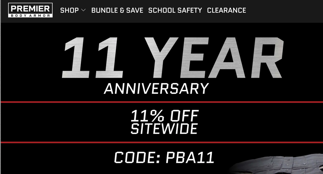 Premier Body Armory Site-wide Sale
