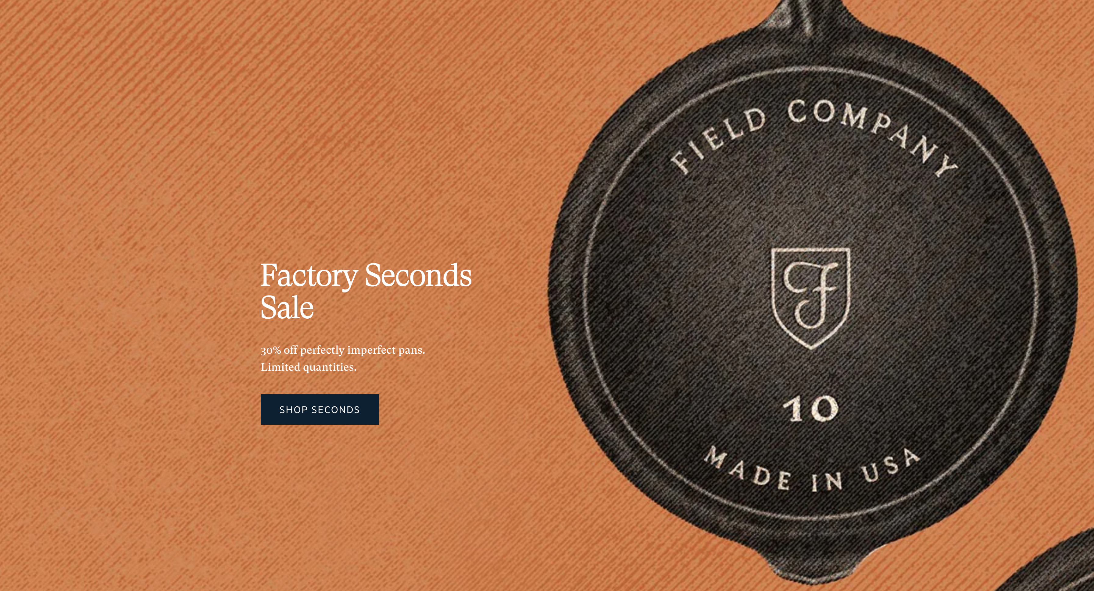 Field Company Cast Iron Factory Seconds Sale