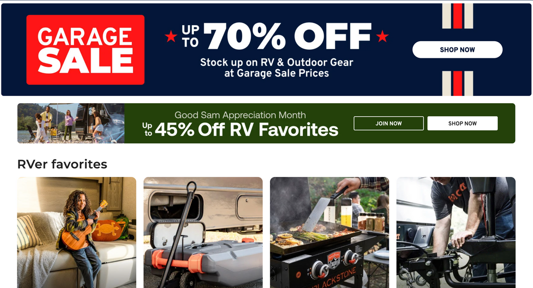 Camping World Labor Day Sale