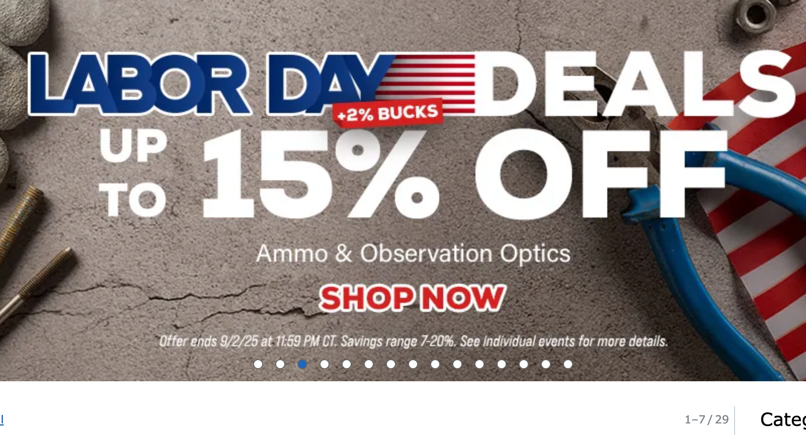 OpticsPlanet Labor Day Sale