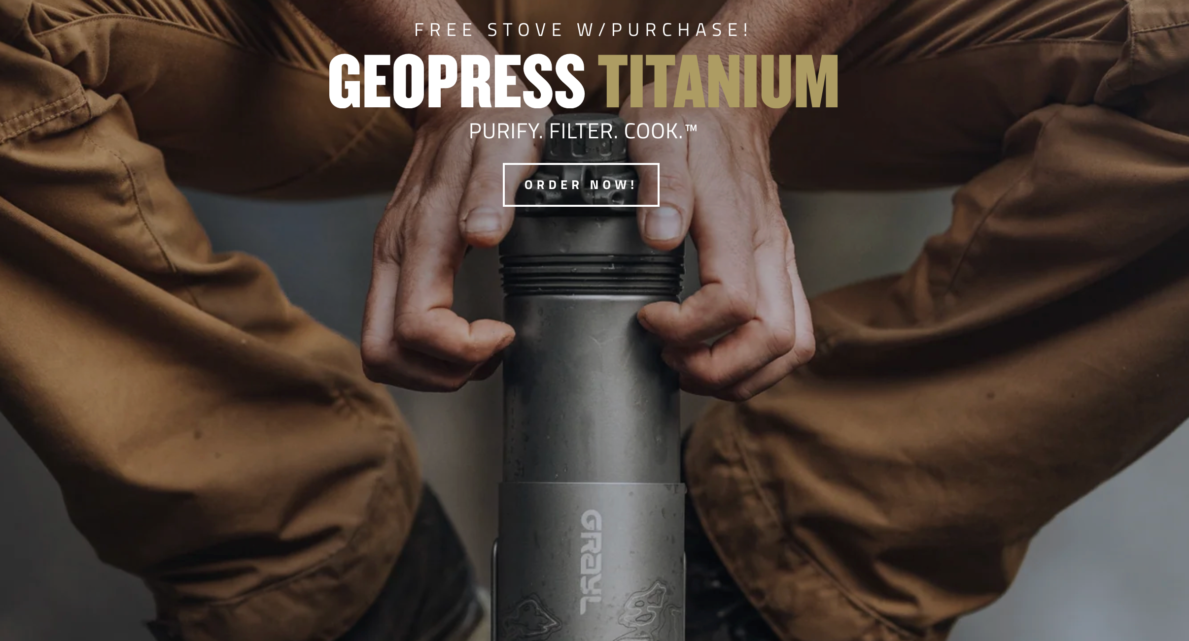 Grayl - Free Stove With Purchase