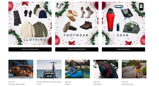 Campmor Holiday Savings