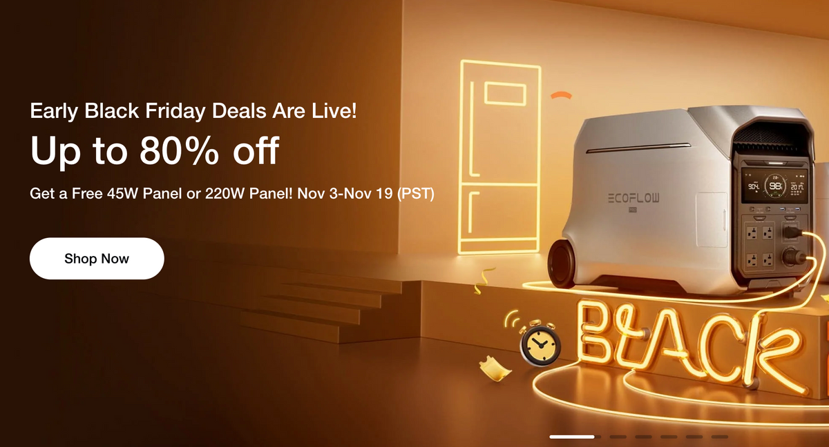 Eco Flow Black Friday Sale