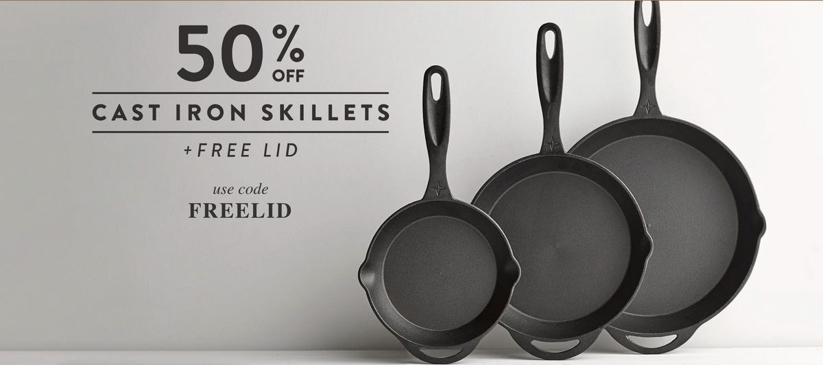 Barebones - 50% off Cast Iron + Free Lid