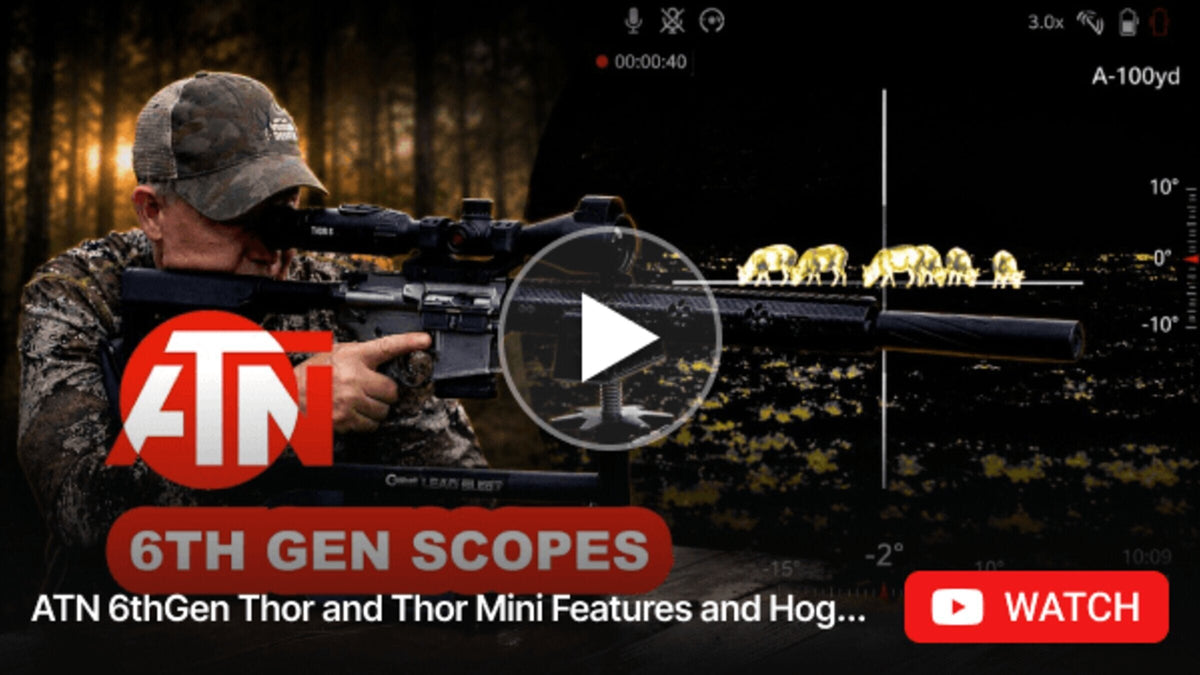 ATN 6th Gen ThOR and ThOR Mini features and hog hunt video