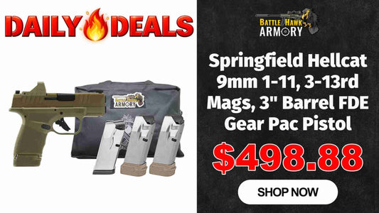 Springfield Hellcat 9Mm 1 11 3 13Rd Mags 3 Barrel Fde Gear Pac Pistol