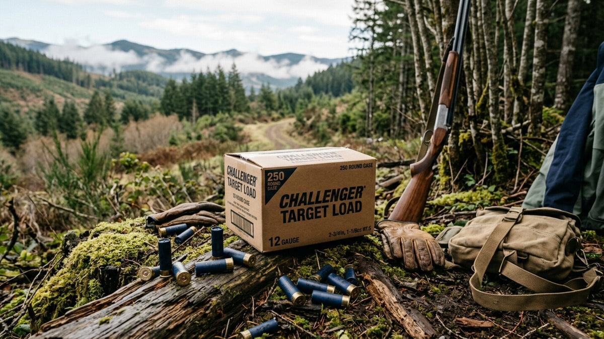 Brownells ammunition Save $18 on a 250-round case of Challenger Target Load 12-gauge shotgun ammunition, marked down from $10