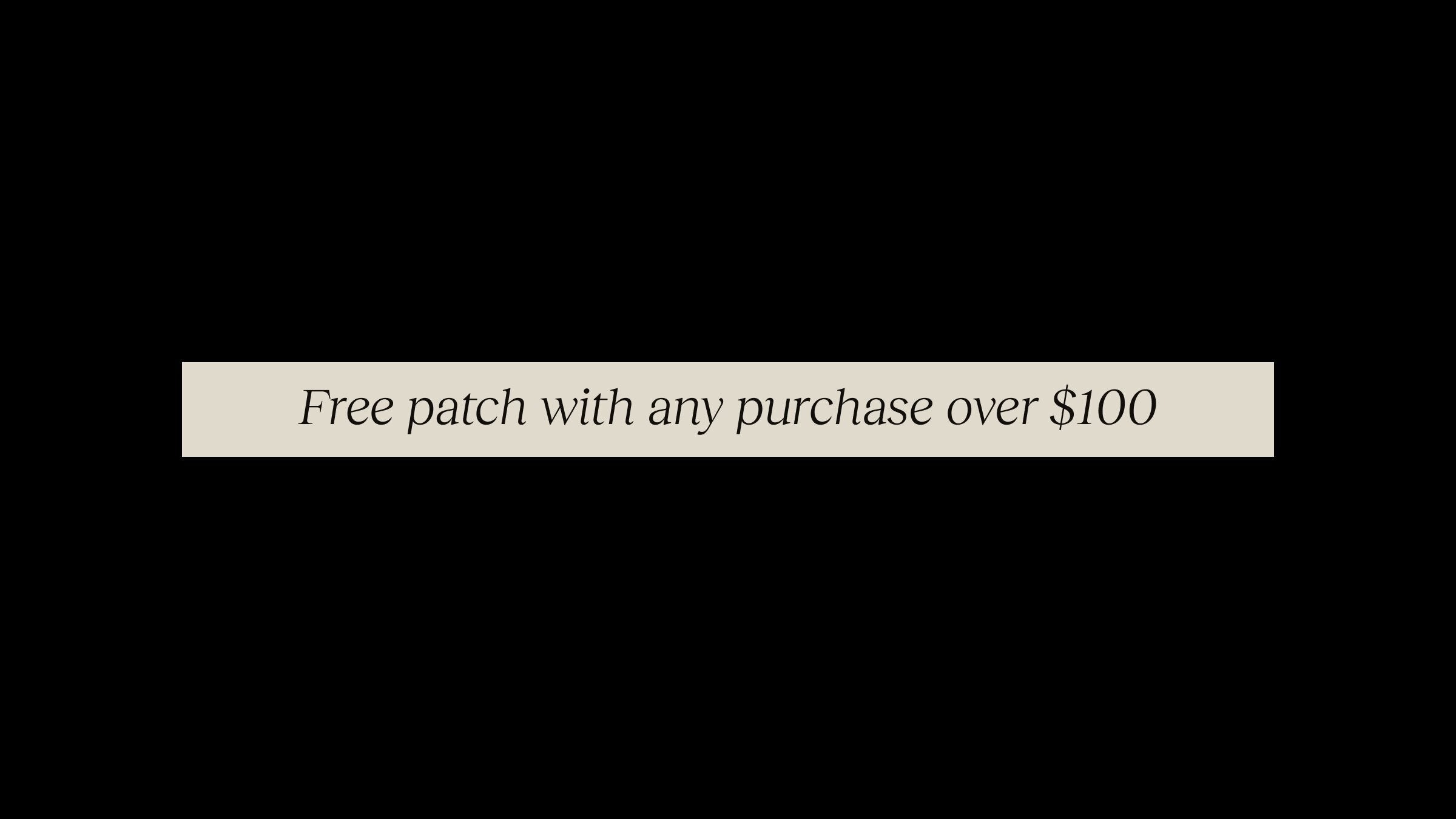Free USA 250th anniversary patch with any purchase over $100.
