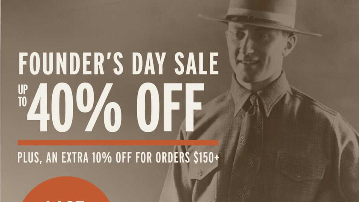 Founder's Day Sale Up to 40% Off