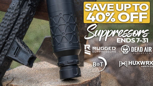 Save Up to 40% On Suppressors