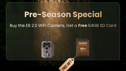 Buy E8 2.0 WiFi Camera, Get a Free 64GB SD Card