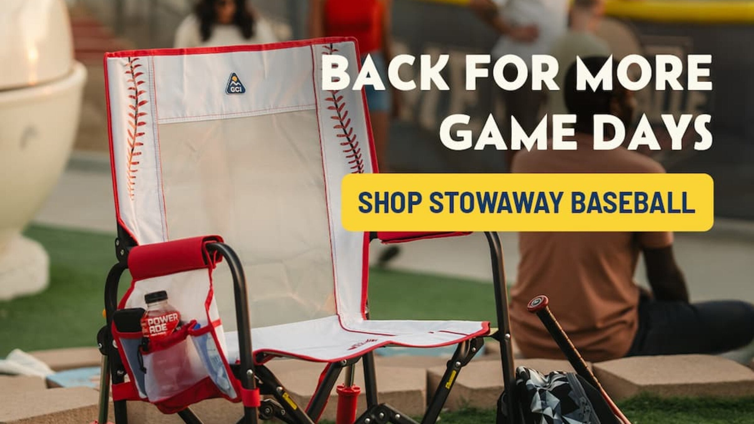 Back for more gamedays. Shop Stowaway Baseball
