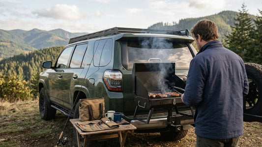 HitchFire hitch grill Save 10% on your first order with code HITCHFIRE10 and get the F-20 hitch-mounted grill delivered strai