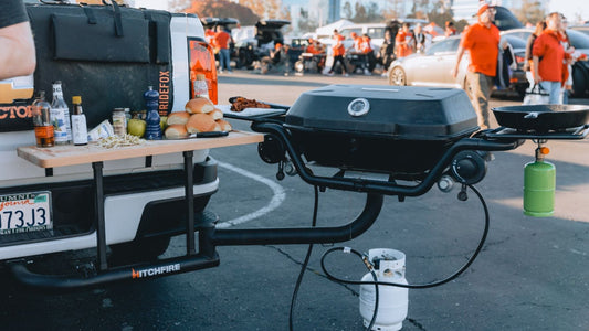 Fans at the HitchFire tailgate