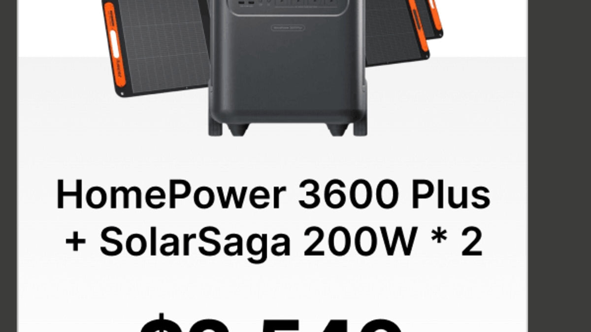 HomePower 3600 Plus + SolarSaga 200W x 2