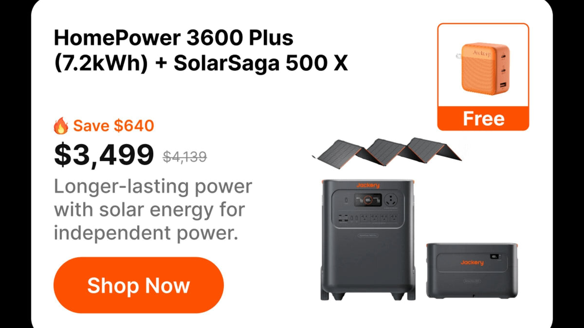 HomePower 3600 Plus (7.2kWh) +SolarSaga 500 X