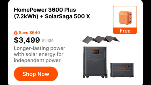 HomePower 3600 Plus (7.2kWh) +SolarSaga 500 X