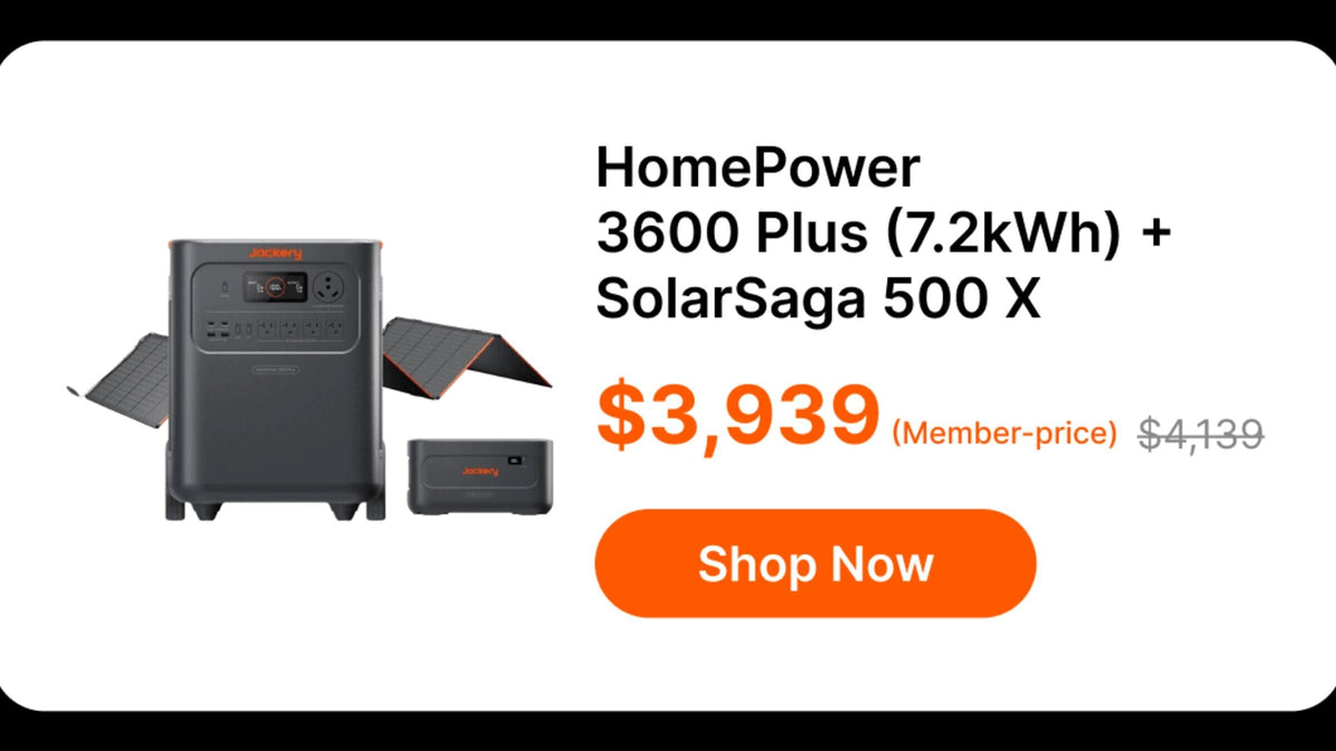 HomePower3600 Plus (7.2kWh) +SolarSaga 500 X