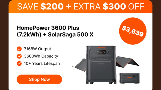 HomePower 3600 Plus(7.2kWh) + SolarSaga 500 X