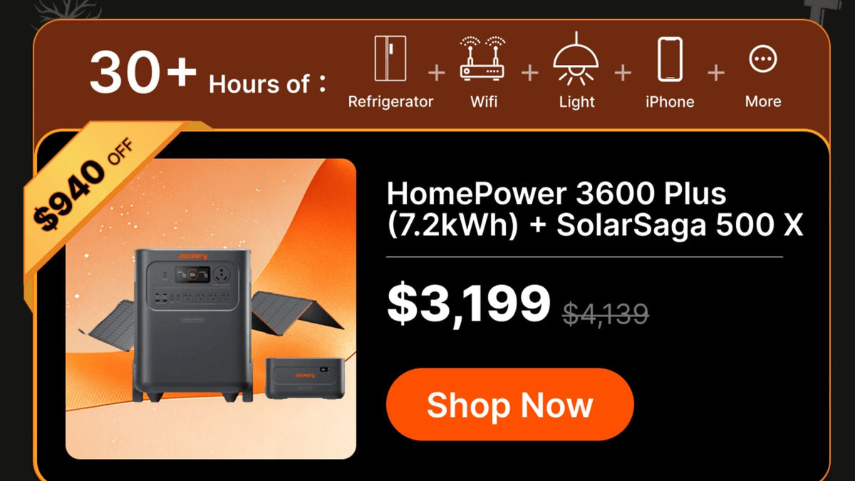 HomePower 3600 Plus(7.2kWh) + SolarSaga 500 X