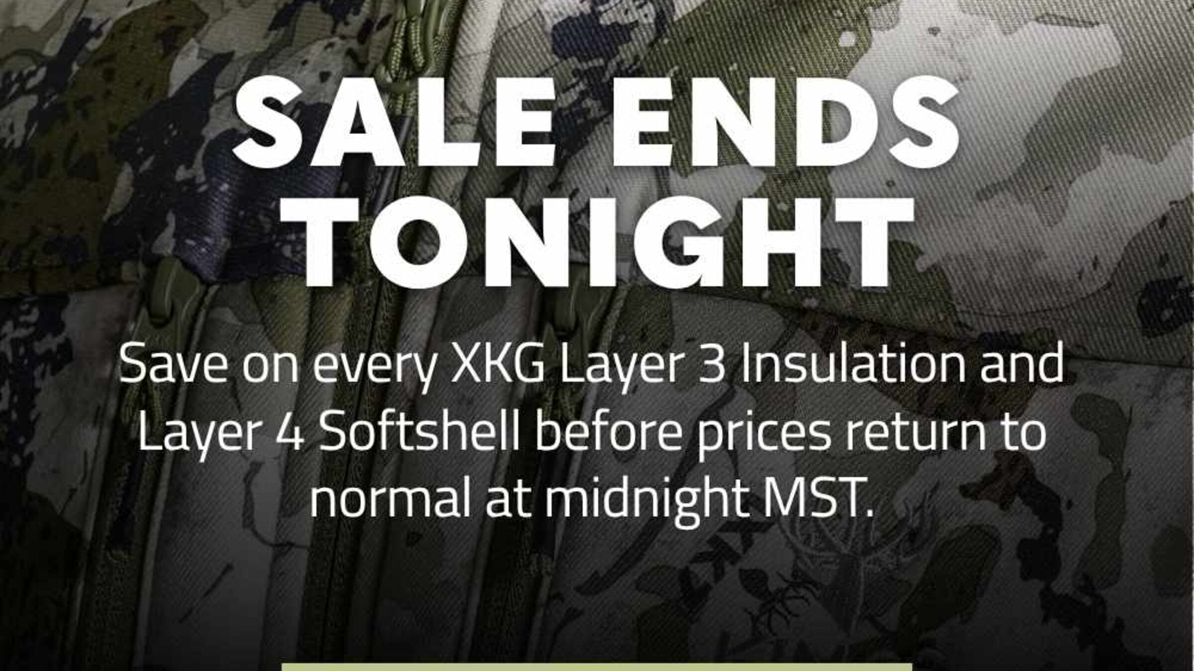 Sale Ends Tonight