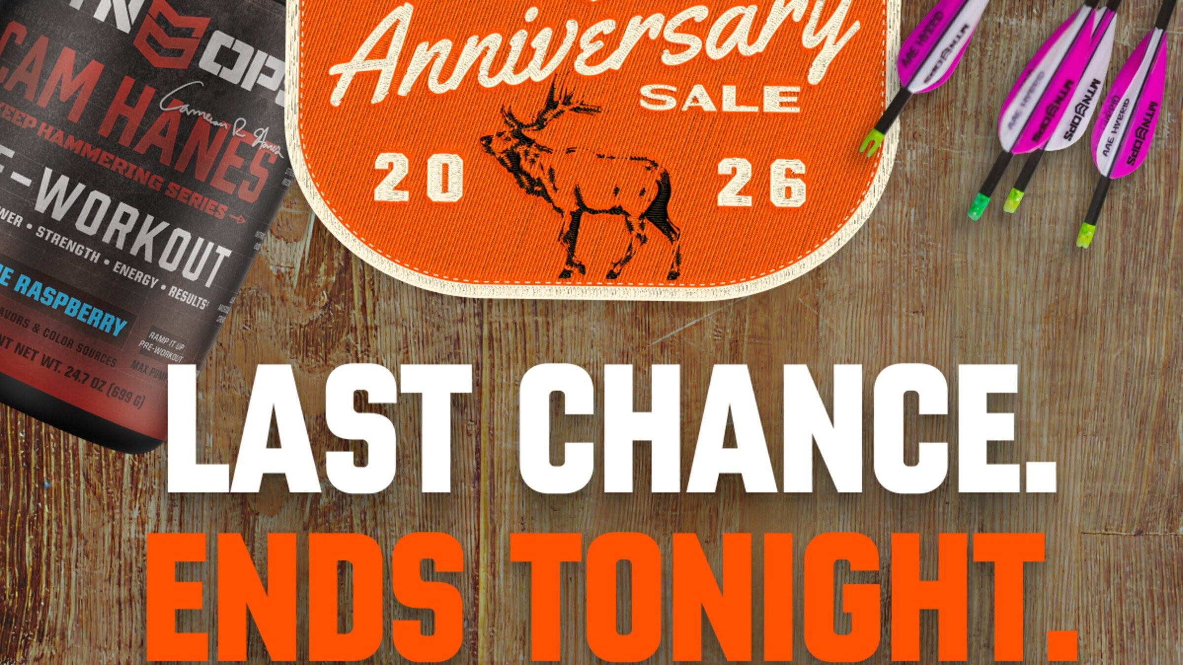 Last Chance. Sale Ends Tonight.