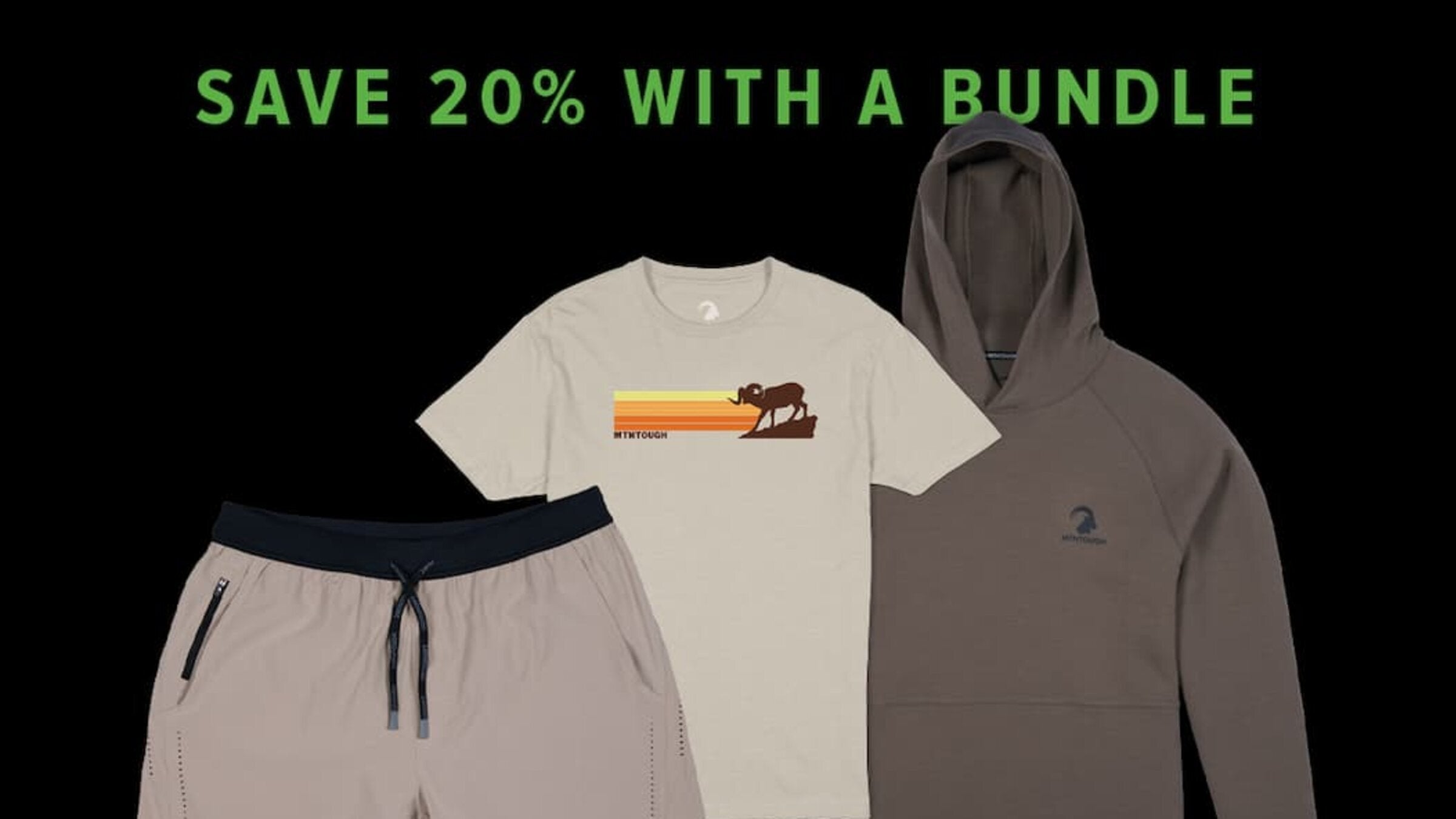 Buy a Training Short, Top, and Technical Hoody and save 20% at checkout. Three pieces. One kit. Built to train hard.