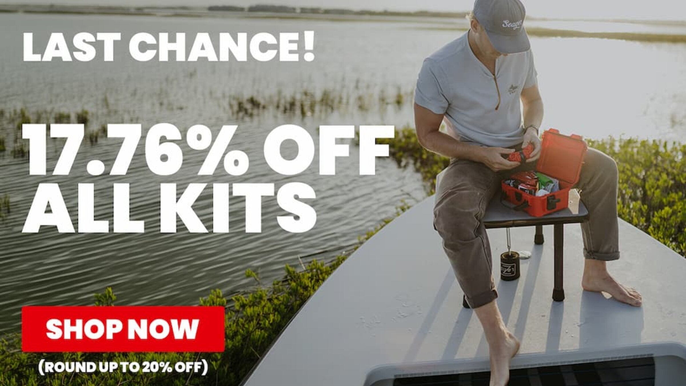 17.76% OFF ALL FIRST AID KITS SHOP NOW (ROUND UP TO 20% OFF)