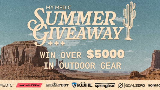My Medic Summer Giveaway: Win Over $5,000 in Outdoor Gear from My Medic, Altra, KÜHL, Springbar, Goal Zero, Nomadix, and more