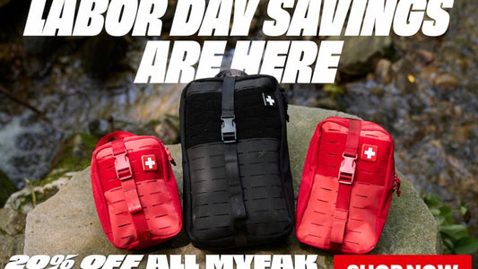 LABOR DAY SAVINGS ARE HERE 20% OFF ALL MYFAK FIRST AID KITS SHOP NOW