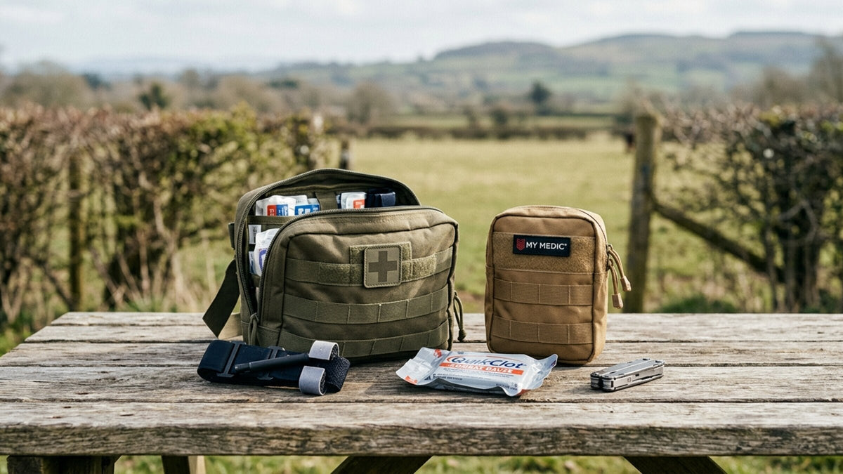 My Medic first aid Save 20% on the Scout and EDC first aid kits. The Scout offers a robust 410+ piece supply kit for serious