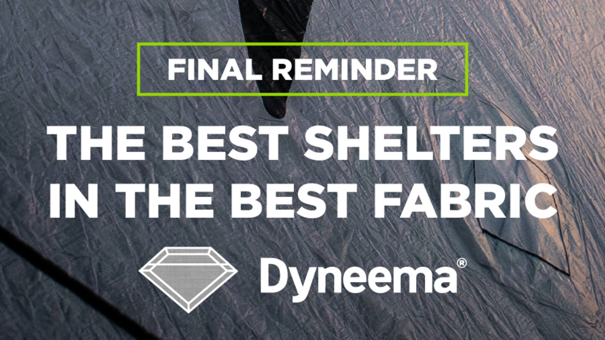 This is your final reminder that the Dyneema drop is tonight at 7 PM MST!